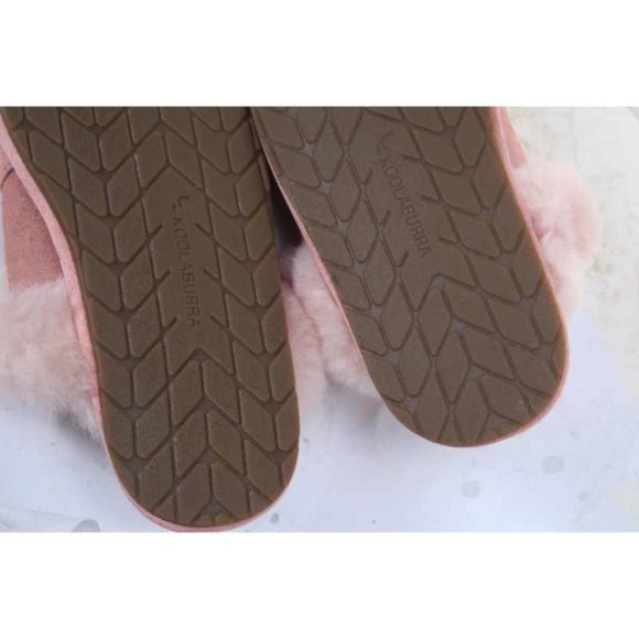 NWOB KOOLABURRA BY UGG MILO slippers slip on slide suede womens shoes pink 6 - Picture 11 of 14